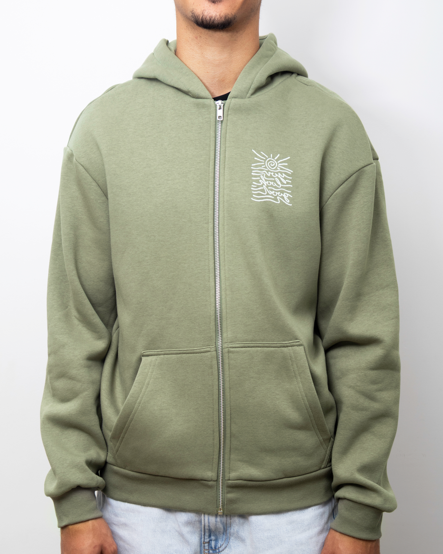 Sunset - Zip Hoodie Kaki