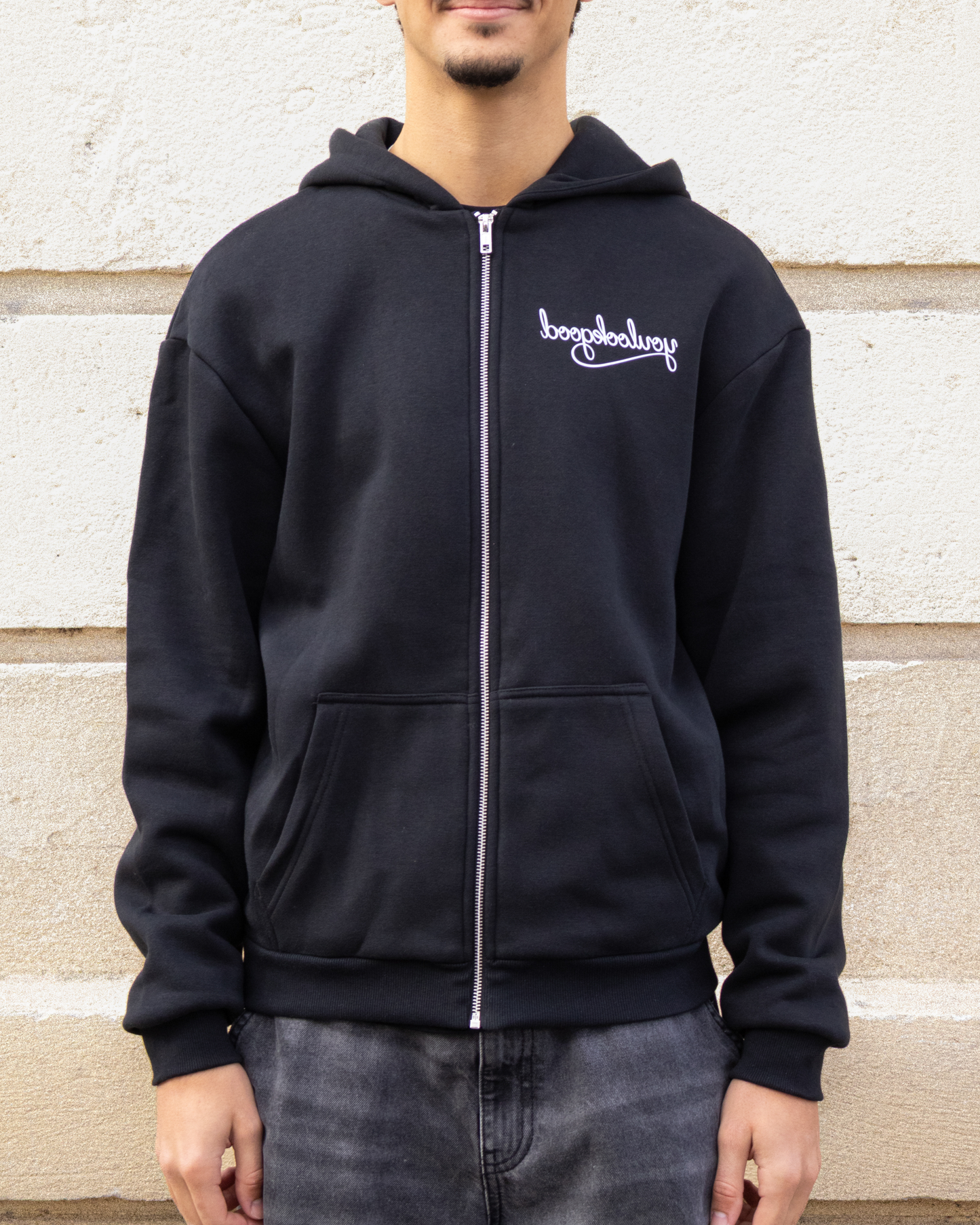 Zip Hoodie Black - Y