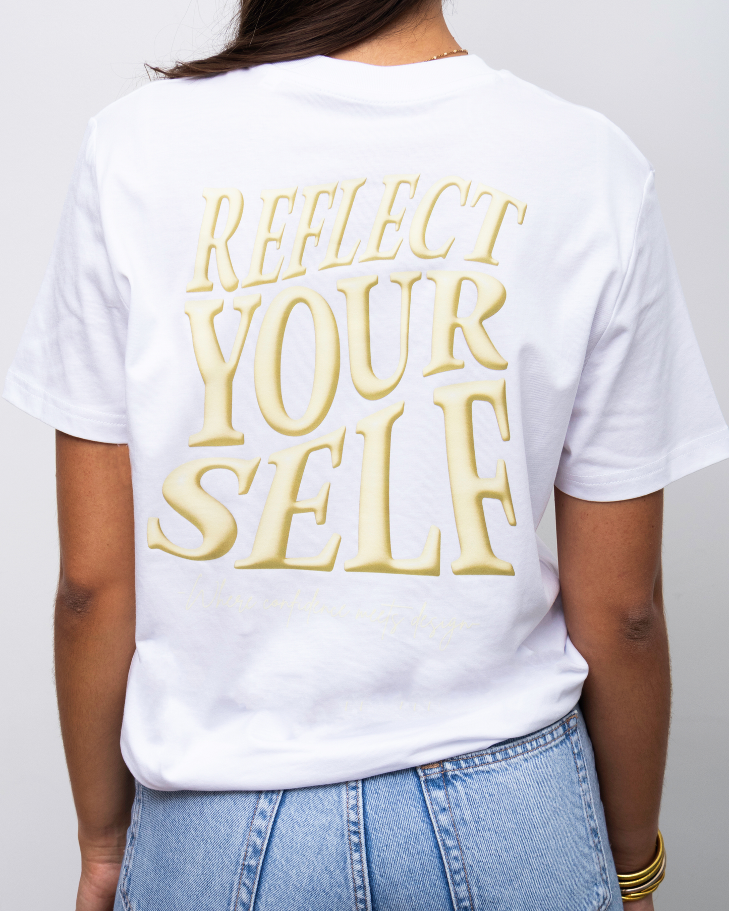 Reflect Yourself White - T-shirt