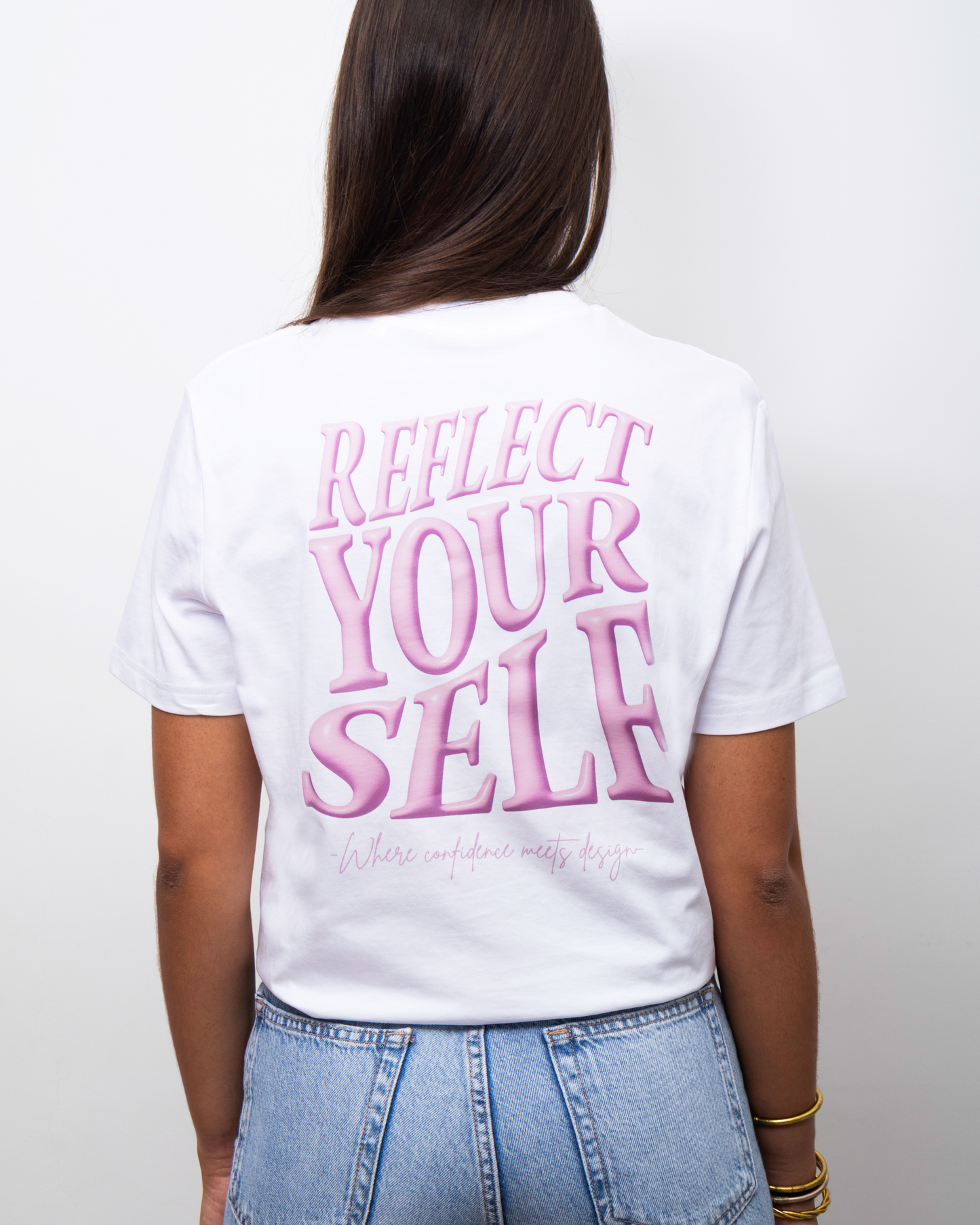 Reflect Yourself White - T-shirt