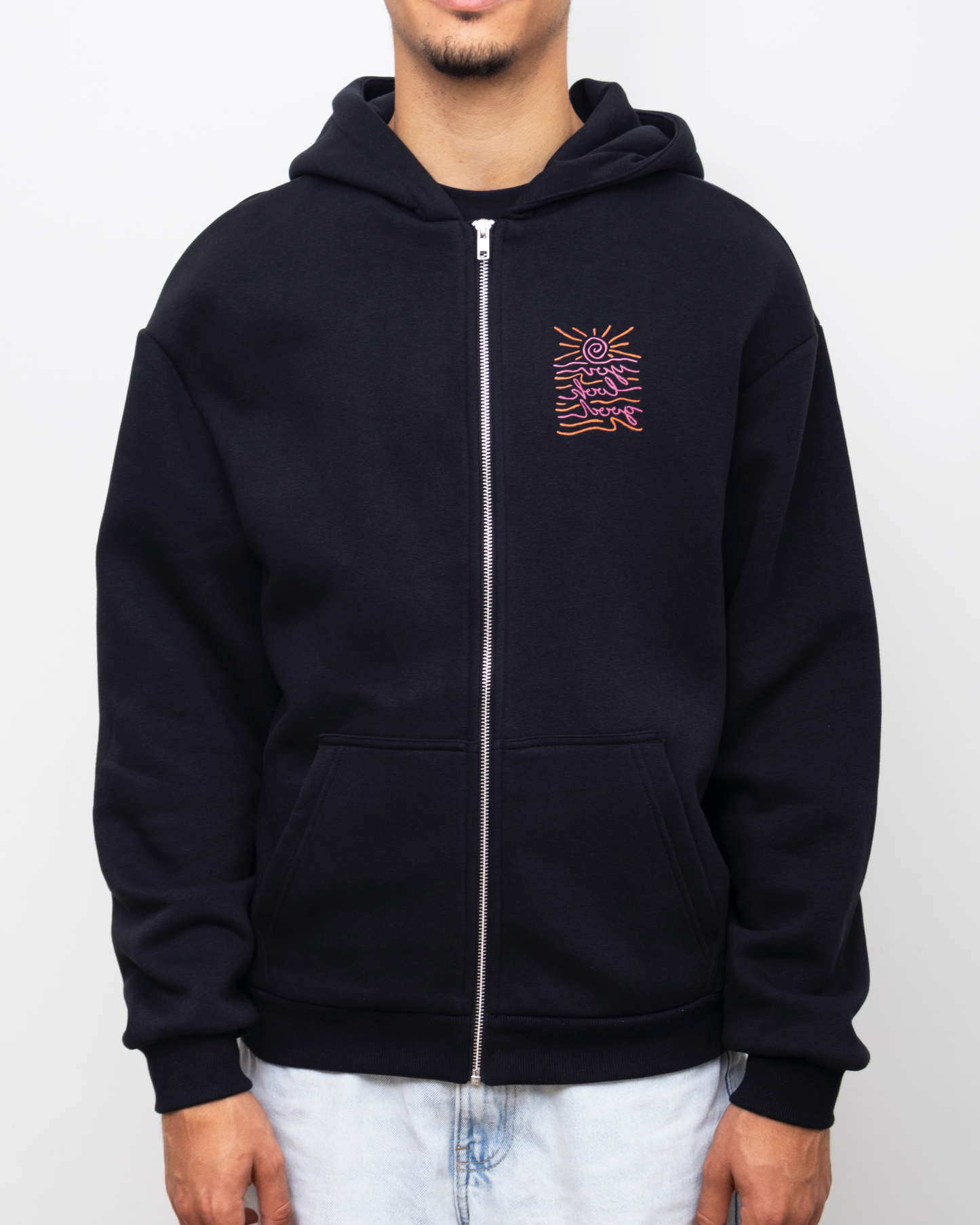 Sunset zip hoodie - Black