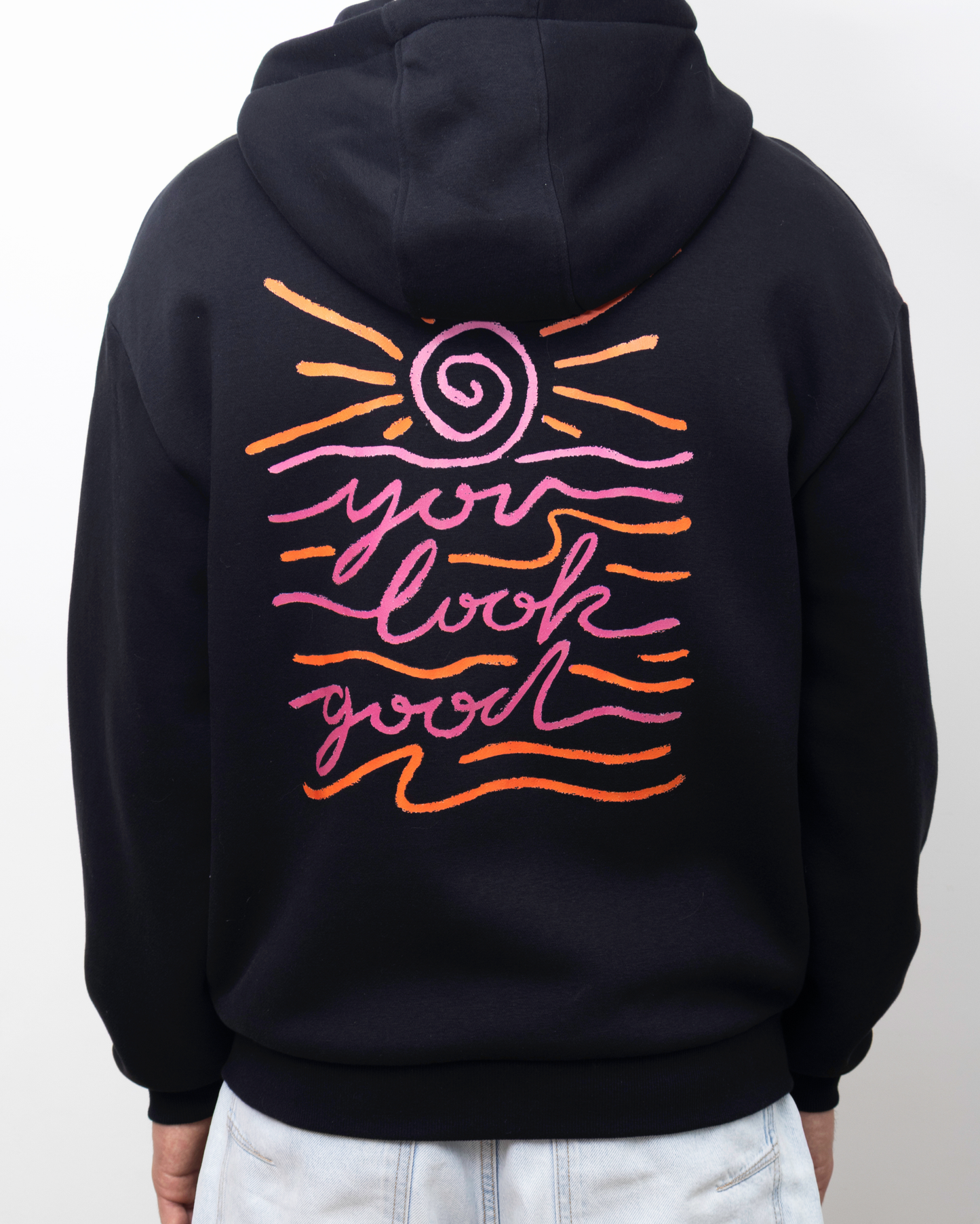 Sunset zip hoodie - Black