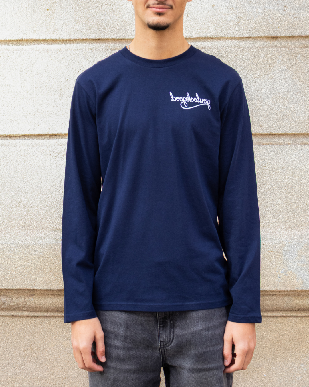 Long sleeve navy blue t-shirt - Reflect Yourself